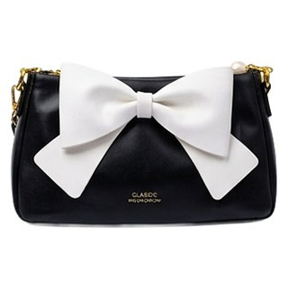 Pearl Strap Bow-Front Bag