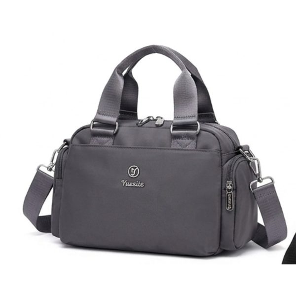Nylon Top-Handle Crossbody Bag