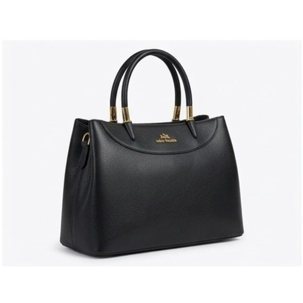 Metal-Cap Handle Winged Tote