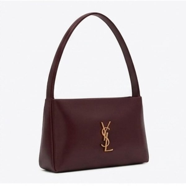 Curved-Handle Shoulder Bag