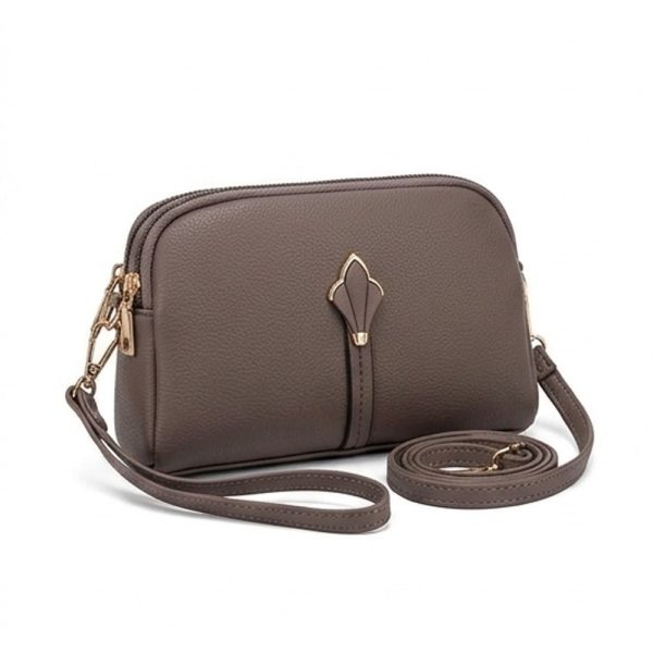 Teardrop Tab Dome Crossbody Bag