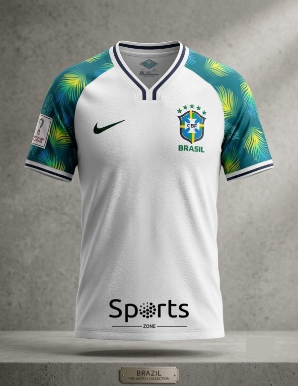 Brazil Pre-Match White Jersey