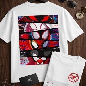 Spider-Man Mask Print Oversized T-Shirt