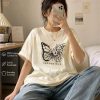 Impossible Butterfly Print Oversized T-Shirt