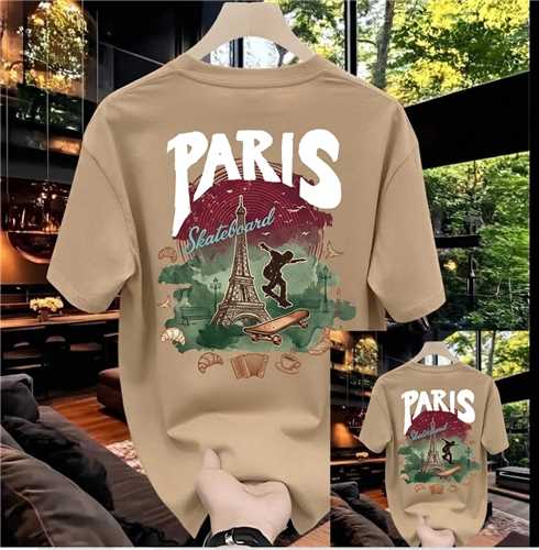 Paris Skateboard Oversized Dropshoulder T-Shirt