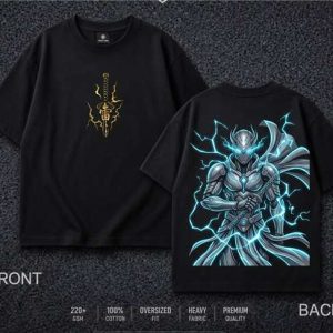 Thunder Warrior Oversized Dropshoulder T-Shirt - SebaChat