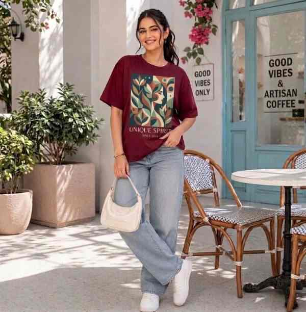 Botanical Garden Bird Graphic T-Shirt