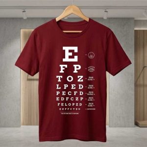 Eye Chart Graphic Print T-Shirt