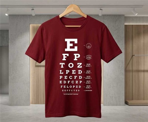 Eye Chart Graphic Print T-Shirt