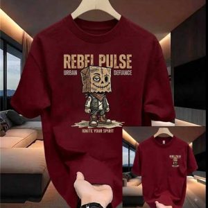 Rebel Pulse Urban Defiance Graphic T-Shirt