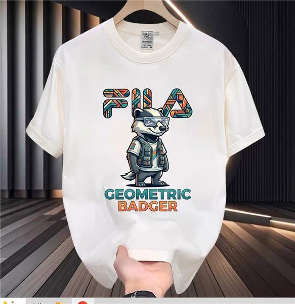 FILA Geometric Badger Graphic T-Shirt