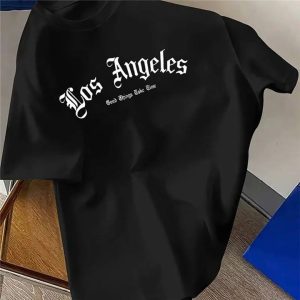 Los Angeles Script T-Shirt - Black - SebaChat