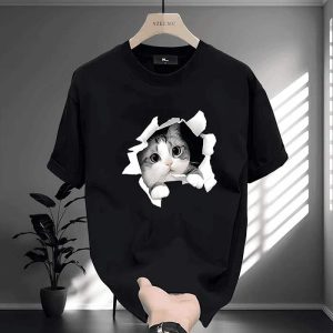 Peeking Cat 3D T-Shirt