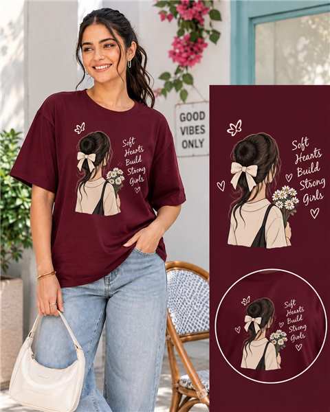Soft Hearts Build Strong Girls Graphic T-Shirt