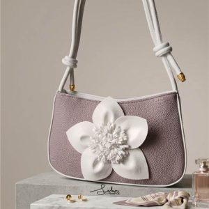 Mauve Stylish Ladies Top Handle Bag