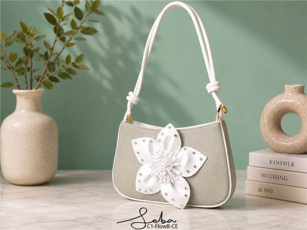 Sage Green Stylish Ladies Top Handle Bag - SebaChat