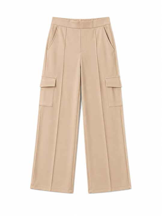 Beige Baggy Cargo Pants - SebaChat