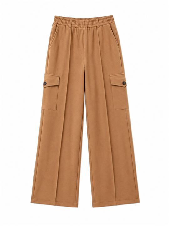 Camel Baggy Cargo Pants - SebaChat