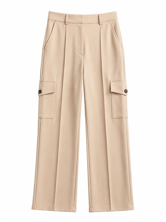 Khaki Baggy Cargo Pants - SebaChat