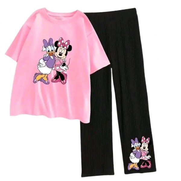 Minnie & Daisy Palazzo Set – Pink - SebaChat