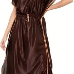 Kaftan Night Suit Nighty - Brown
