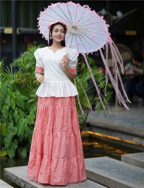Premium Stylish Skirt Set - Red