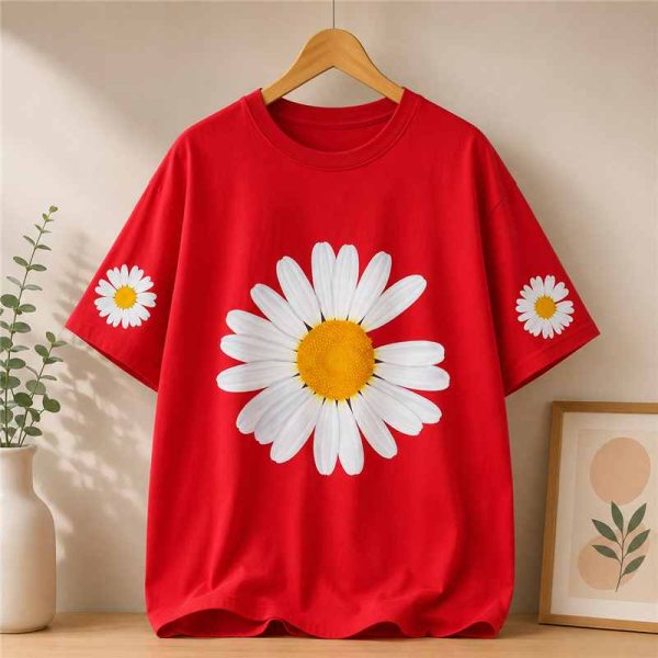 Big Daisy Flower Tee - SebaChat