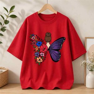 Butterfly Wildflower Back Print Tee - SebaChat