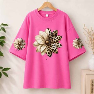 Leopard Flower Tee - SebaChat
