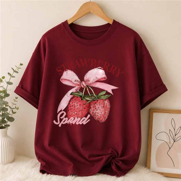 Strawberry Bow Tee - SebaChat