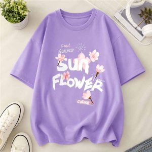 Sunflower ‘Good Summer Colour’ Tee - Purple - SebaChat
