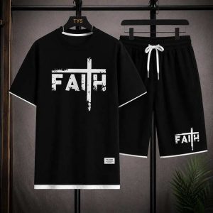 Faith Cross T-Shirt & Short Set
