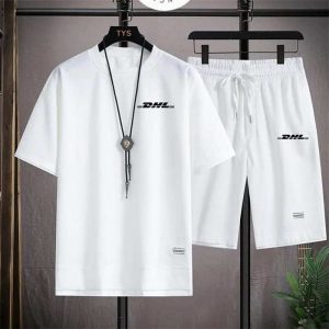Classic Necklace White T-Shirt & Short Set