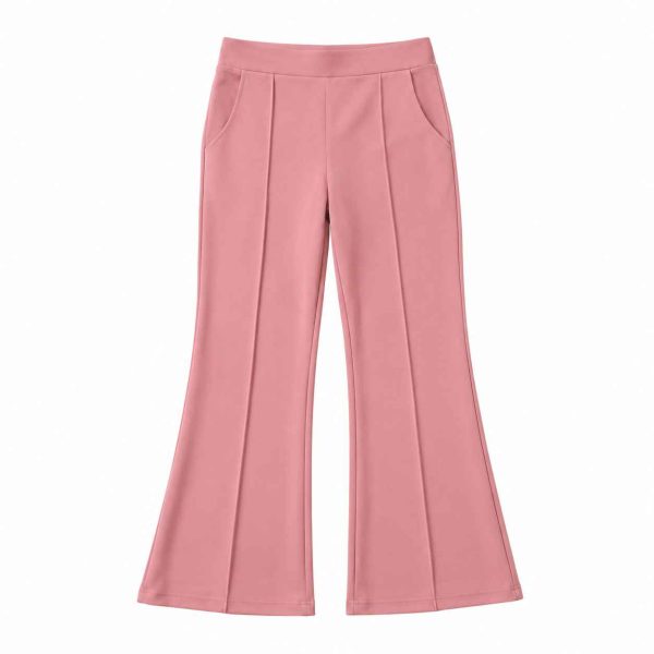 Flared Pintuck Trousers